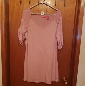 Pastel pink casual dress